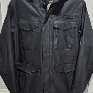 Burton Men's Bĺack Snowboarding Jacket. Size Large
